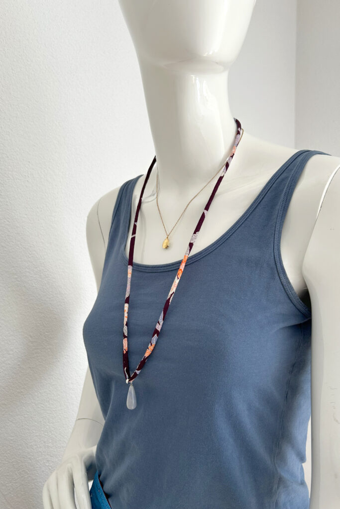 Purple with Stone Necklace