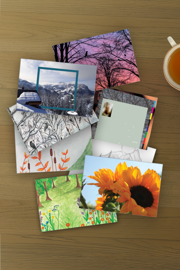 Eight different Haiku Cards